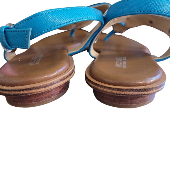 Michael KORS turquoise Plate Thong Sling Back Sandal - 8.     L14 - Picture 4 of 9